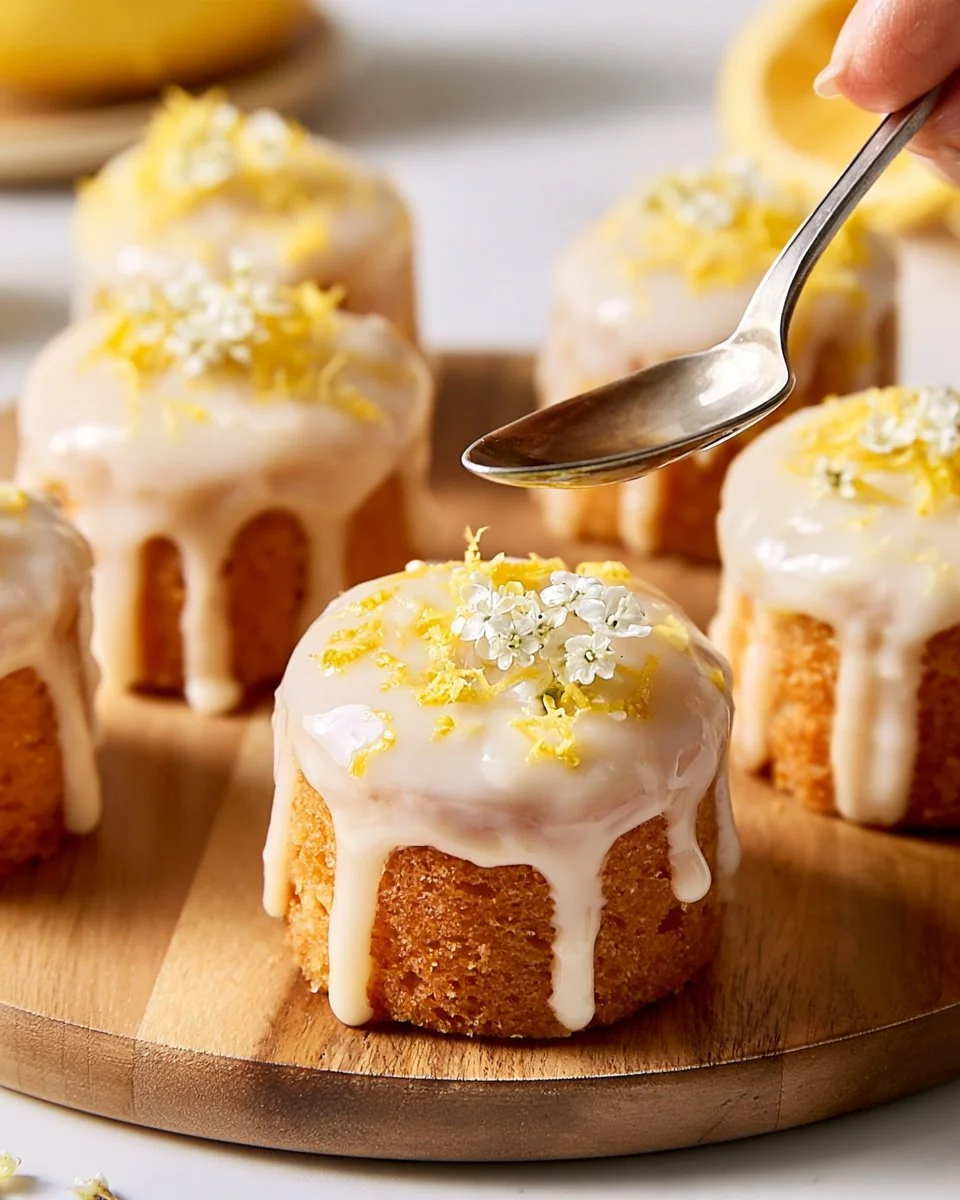 Vanilla-Glazed Lemon Mini Cakes
